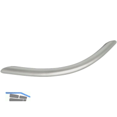 Griff Meduna � 10 mm, LA 128 mm, Breite 151 mm, Stahl verchromt matt