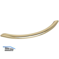 Griff Meduna � 10 mm, LA 128 mm, Breite 151 mm, Stahl vermessingt