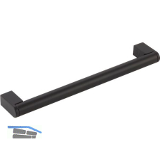 Griff Arges � 14 mm, LA 160 mm, Breite 175 mm, Stahl/ZN schwarz matt