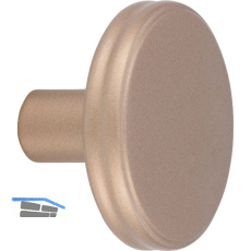 Knopf Isis � 35 mm, Tiefe 24 mm, Zinkdruckguss champagner