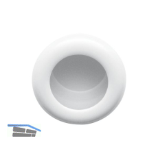 Muschelgriff HEWI 538.75ML � 75 mm, Polyamid reinwei� gl�nzend