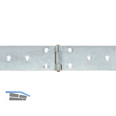 SECOTEC Scharnierband gerollt mit vernietem Stift gerade 40X180 mm VZ SB-2 BL4