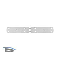 SECOTEC Scharnierband gerollt mit vernietem Stift gerade 44X250 mm VZ SB-2 PE