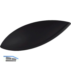 Muschelgriff Moss zum Aufschrauben, Breite 126 mm, Zinkdruckguss schwarz matt