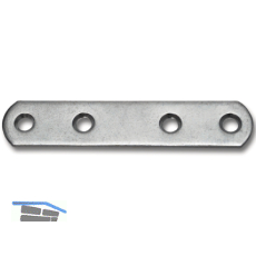SECOTEC Verbindungspl�ttchen eckig 80X14 mm verzinkt SB-4 BL4