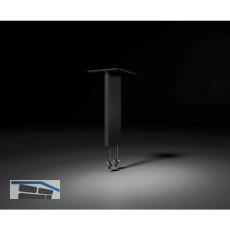 Barkonsole Korfu 60 x 10 x 170 mm gerade schwarz