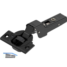 BLUM CLIP top BLUMOTION ONYX M�bel Scharnier 110�,9,5mm gekr�pft Feder,Schrauben