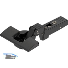 BLUM CLIP top ONYX Profilt�rscharnier 95�, 9,5mm gekr�pft ohne Feder, INSERTA