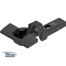 BLUM CLIP top ONYX Profilt�rscharnier 95�, 18 mm gekr�pft ohne Feder, INSERTA
