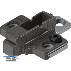 BLUM CLIP ONYX Kreuzmontageplatte, Zink, Systemschrauben Distanz 6 mm