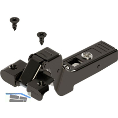 BLUM CLIP top ONYX Alurahmenscharnier 95�, 18 mm gekr�pft mit Feder, Schrauben