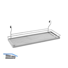 Mehrzweckablage 455 x 150 x 185 mm, Edelstahl Effekt