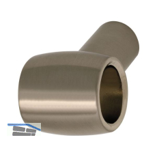 Rohrhalter mit glattem Fu�, Zamak Edelstahl Effekt