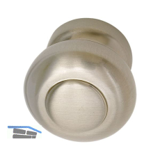 Endkappe Stil mit Gewindestift und KSmuffe, Zamak Edelstahl Effekt