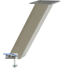 Barkonsole Capri 50 x 50 x 170 mm schr�g Aluminium Edelstahl Effekt