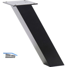 Barkonsole Capri 50 x 50 x 170 mm schr�g Aluminium schwarz