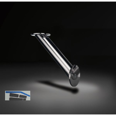 Konsole Brindisi schr�g � 45 mm, H�he 230 mm, Tiefe 230 mm, Edelstahl geb�rstet