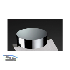 Glasadapter Barkonsole Korfu 50 x 10 mm Edelstahl