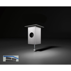 Barkonsole Jumbo Power Station 80 x 80 x 170 mm Aluminium Edelstahl-Effekt