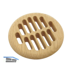 L�ftungsrosette rund 83 mm Eiche roh