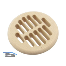 L�ftungsrosette rund 83 mm Europ�isches Ahorn roh