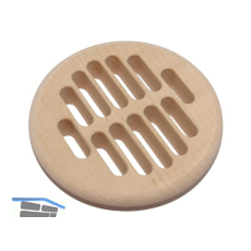 L�ftungsrosette rund 83 mm Erle roh