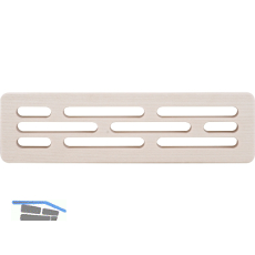 L�ftungsgitter versetzte Lochung 316 x 86 mm Holz Eiche roh