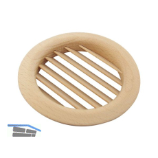 L�ftungsrosette rund 74 mm Buche ged�mpft roh