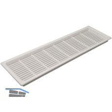 L�ftungsgitter 222 x 56 mm Kunststoff Wei�