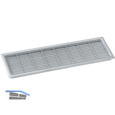 L�ftungsgitter 222 x 56 mm Kunststoff verchromt