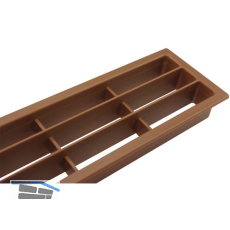 L�ftungsgitter 458 x 65 mm Kunststoff Braun