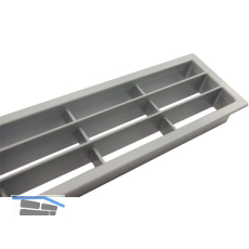 L�ftungsgitter 458 x 65 mm Kunststoff Silber
