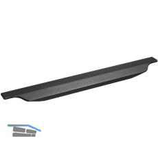 Griffleiste Kontur L�nge 445 mm, Aluminium schwarz eloxiert