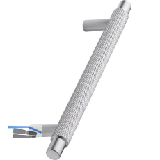 Griff Manor � 14 mm, LA 128 mm, Breite 182 mm, Zinkdruckguss Edelstahl Effekt