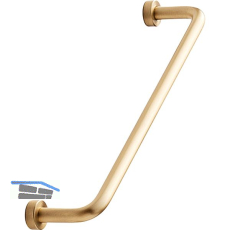 Griff Lounge � 7 mm, LA 160 mm, Breite 174 mm, Messing geb�rstet