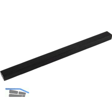 Griff Trim 1410 LA 224 mm, Breite 264 mm, Esche schwarz gebeizt