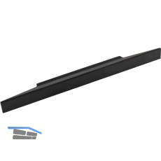 Griff Facet LA 96 mm, Breite 220 mm, Aluminium schwarz matt