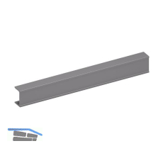 Bremsklappenhalter KIARO Abdeckprofil, Aluminium grau