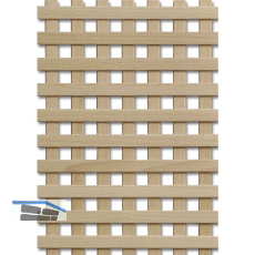 Holzgitter ganze Tafel gerade 1230 x 600 mm Buche ged�mpft