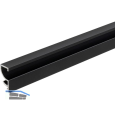 ALUMIS Sockelsystem Sockelblende oben 5000 mm schwarz