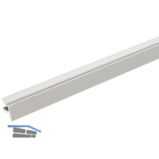 ALUMIS Sockelsystem L�ftungslamellen 5000 mm Edelstahl-Effekt