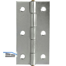 Scharnier DIN 7954 A schmal 80 x 41 mm, Stahl verzinkt