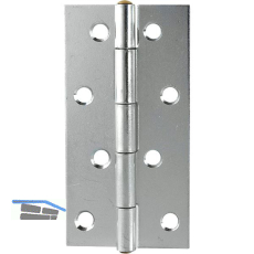 Scharnier DIN 7954 A schmal 100 x 52 mm, Stahl verzinkt