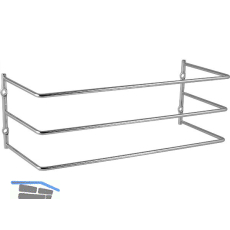 KESSEB�HMER Backblechhalterung horizontal verchromt