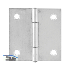Scharnier DIN 7954 C quadratisch 40 x 40 mm,Stahl verzinkt