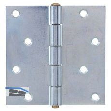 Scharnier quadratisch Stift lose 75 x 75 mm, Stahl verzinkt