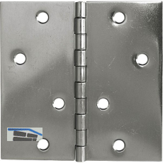 Scharnier DIN 7954 C quadratisch 100 x 100 mm Edelstahl