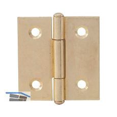 Knopfscharnier - leichte Ausf�hrung 25 x 25 mm, Stahl vermessingt