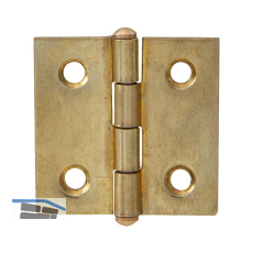 Knopfscharnier - leichte Ausf�hrung 25 x 25 mm, Messing poliert
