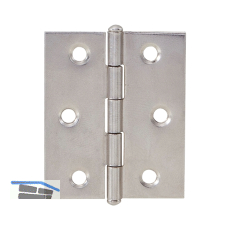Knopfscharnier - leichte Ausf�hrung 60 x 50 mm, Stahl glanzvernickelt